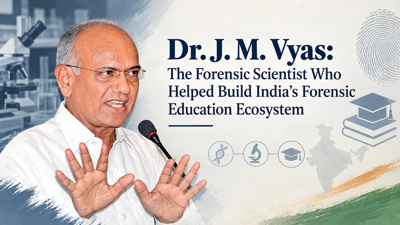 Dr. J. M. Vyas: The Forensic Scientist Who Helped Build India’s Forensic Education Ecosystem